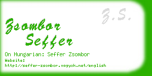 zsombor seffer business card